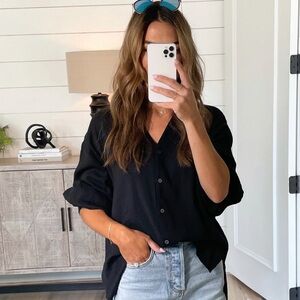 Shop Talulah Black Puff Sleeve Blouse